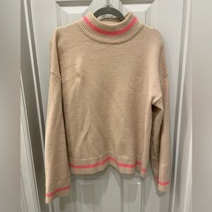 THML Beige Sweater with Pink Highlights